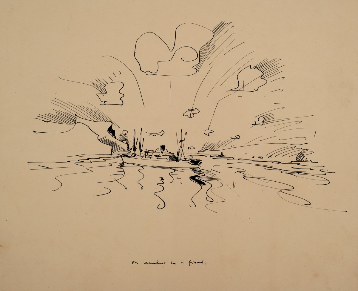 Untitled (“On Anchor in a Fjord”) by Michael Lester  Image: Recto