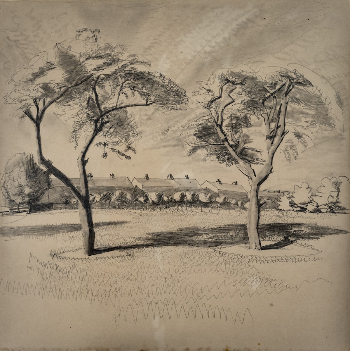 Untitled (Trees and Houses) by Michael Lester, Image 3.