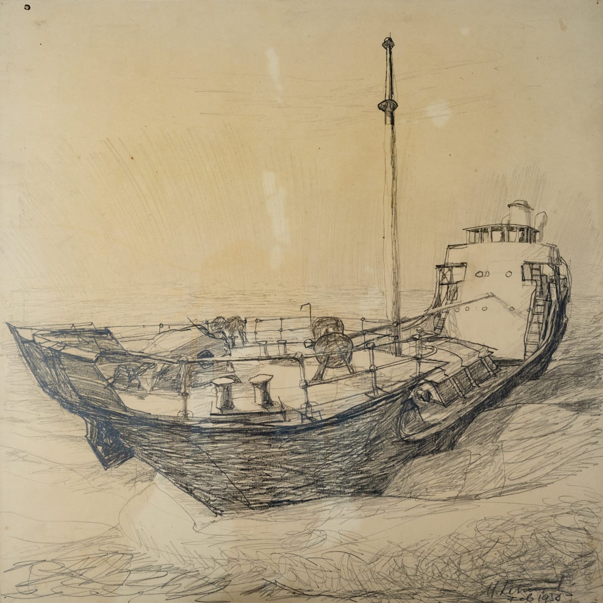 Untitled (Ship Bow) by Michael Lester  Image: Recto