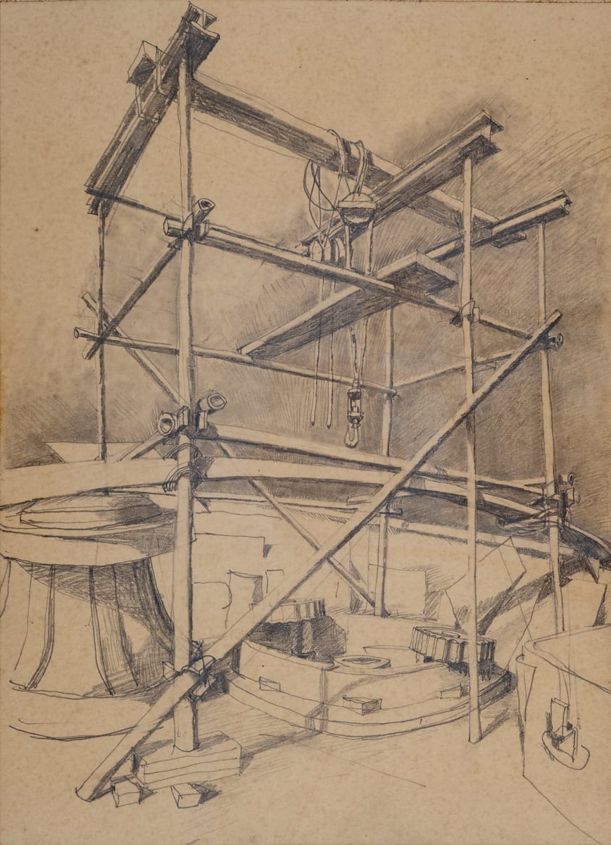 Untitled (Scaffolding Over Capstan Refit) by Michael Lester  Image: Recto