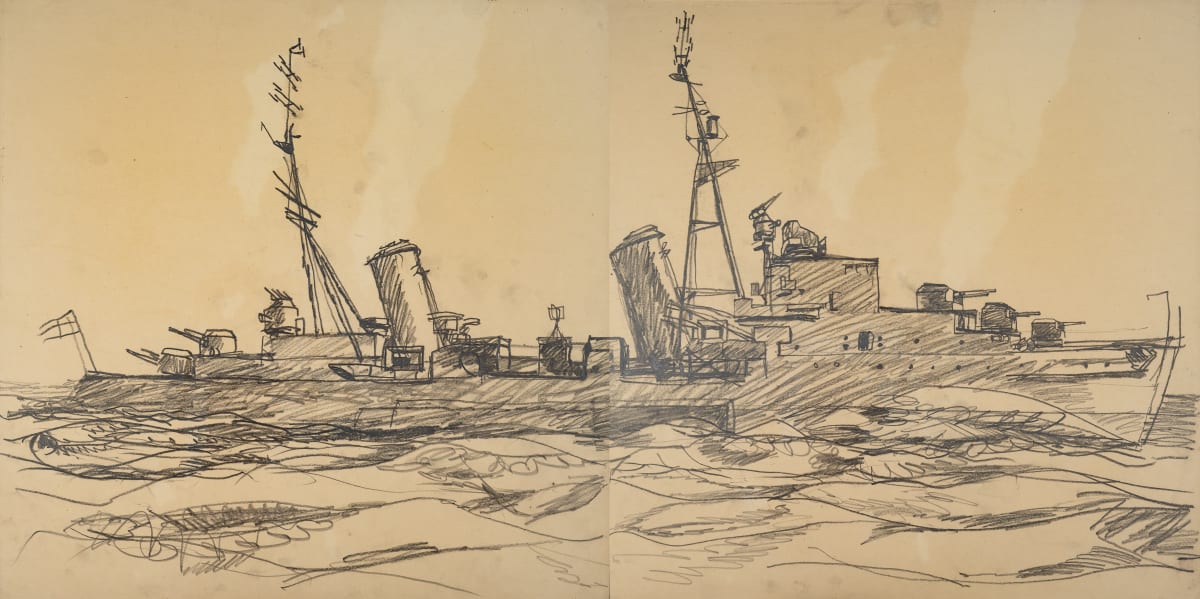 Untitled (Naval Warship) by Michael Lester  Image: Recto -ab