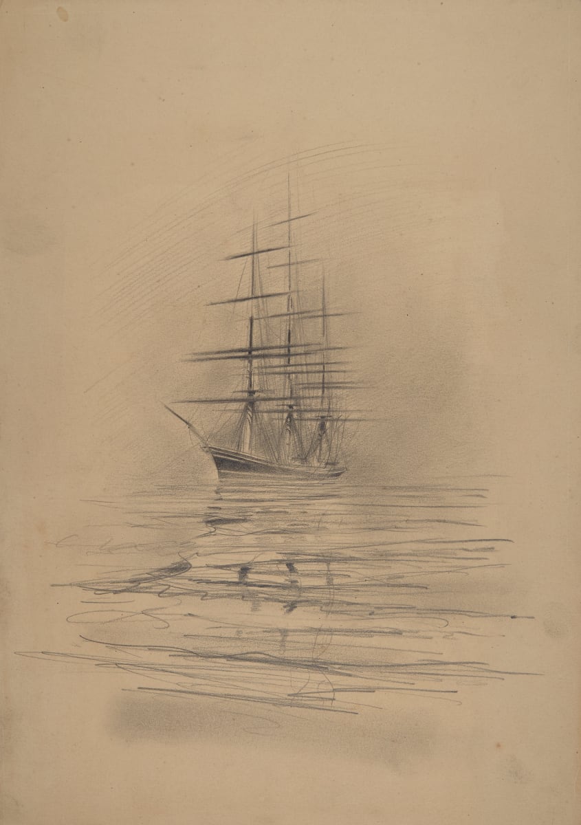 Untitled (‘Cutty Sark’ Ship Study) by Michael Lester  Image: Recto