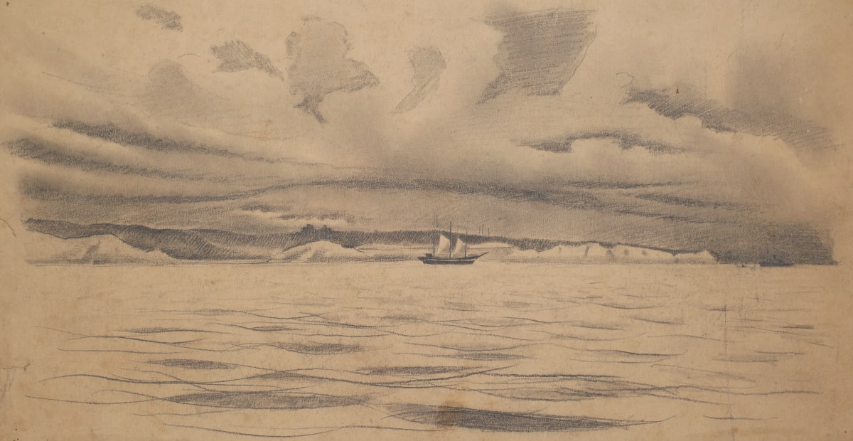 Untitled (Ship Along Coast) by Michael Lester  Image: Recto