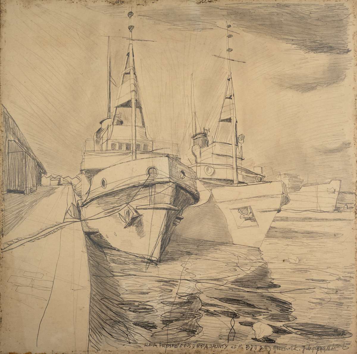 Untitled (RFA Prosperous & RFA Jaunty at the BDO Jetty, Greenock) by Michael Lester, Image 4.