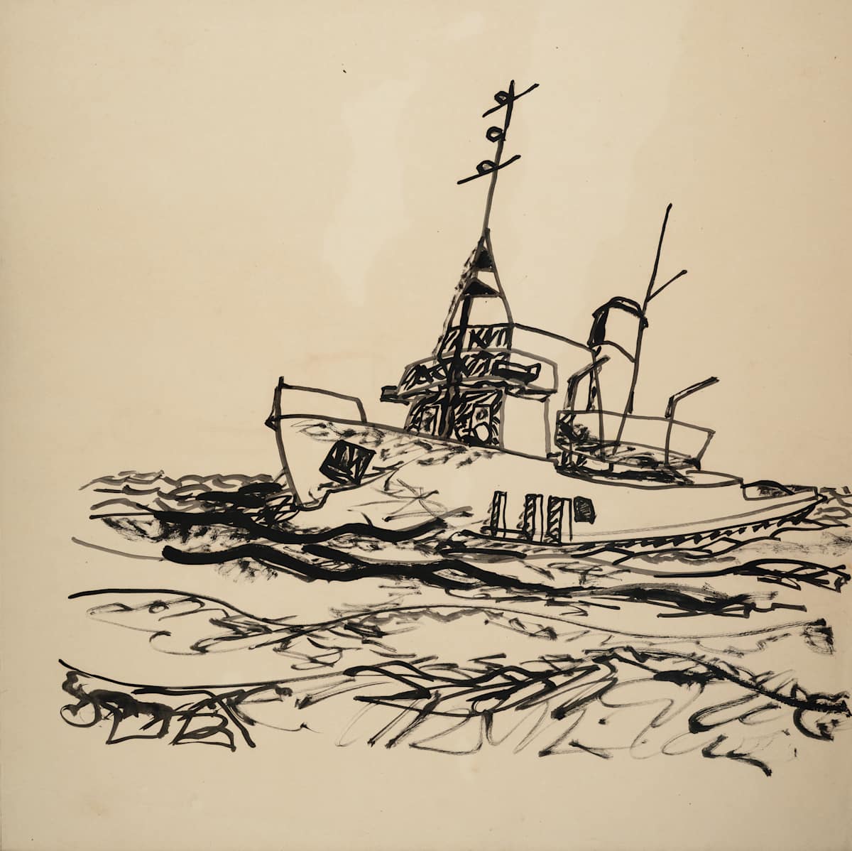 Untitled (RFA Ship) by Michael Lester  Image: Recto