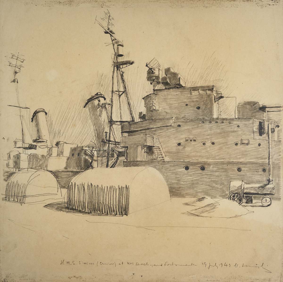 Untitled (HMS Sirius at HM Dockyard Portsmouth) by Michael Lester, Image 3.