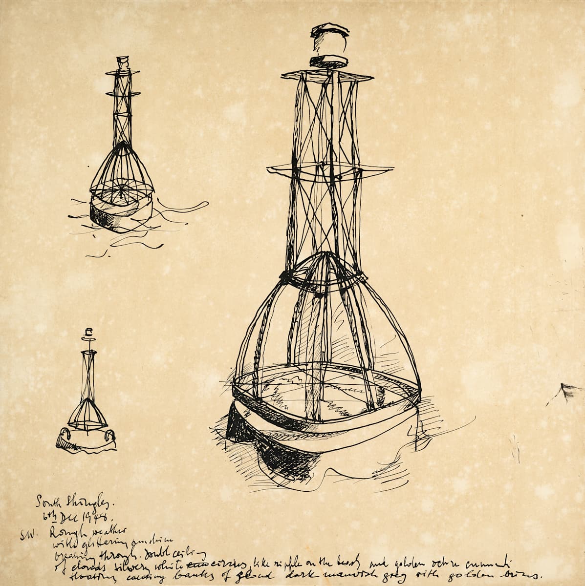 Untitled (South Shingles Buoy Study) by Michael Lester  Image: Recto