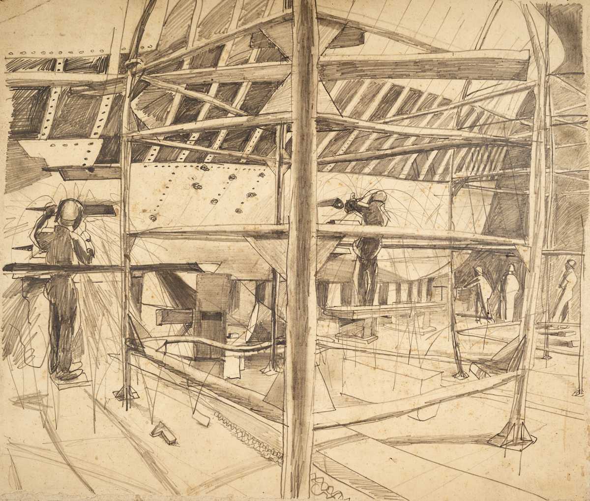Untitled (Welders at Work) by Michael Lester  Image: Recto