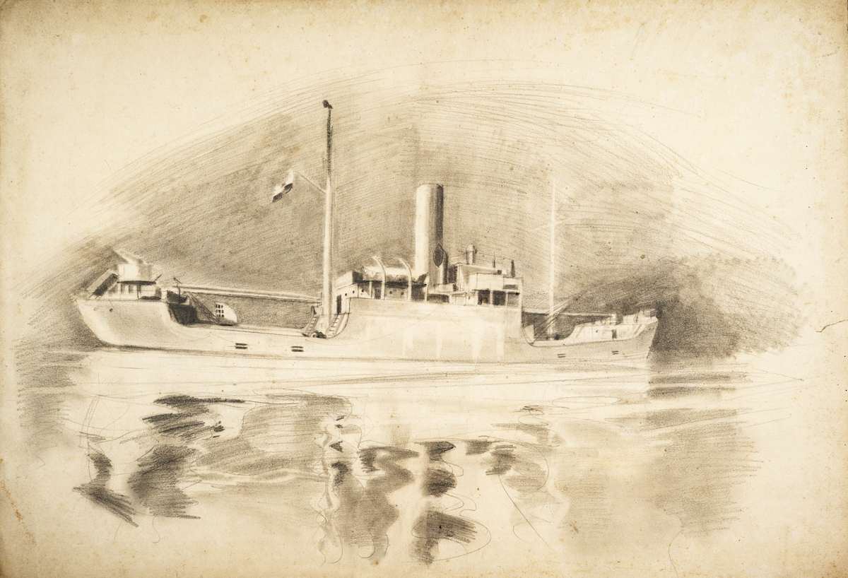 Untitled (Ship with Reflection) by Michael Lester  Image: Recto