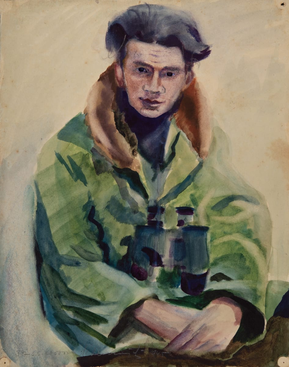 Untitled (Portrait of Crewmate on S.S. Krosno) by Michael Lester  Image: Recto