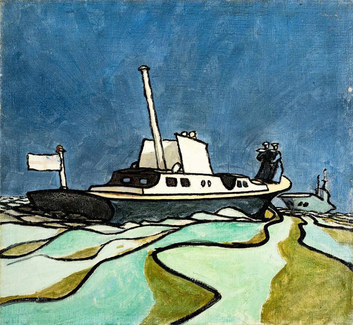 Naval Launch (from Marine Series) by Michael Lester  Image: Recto