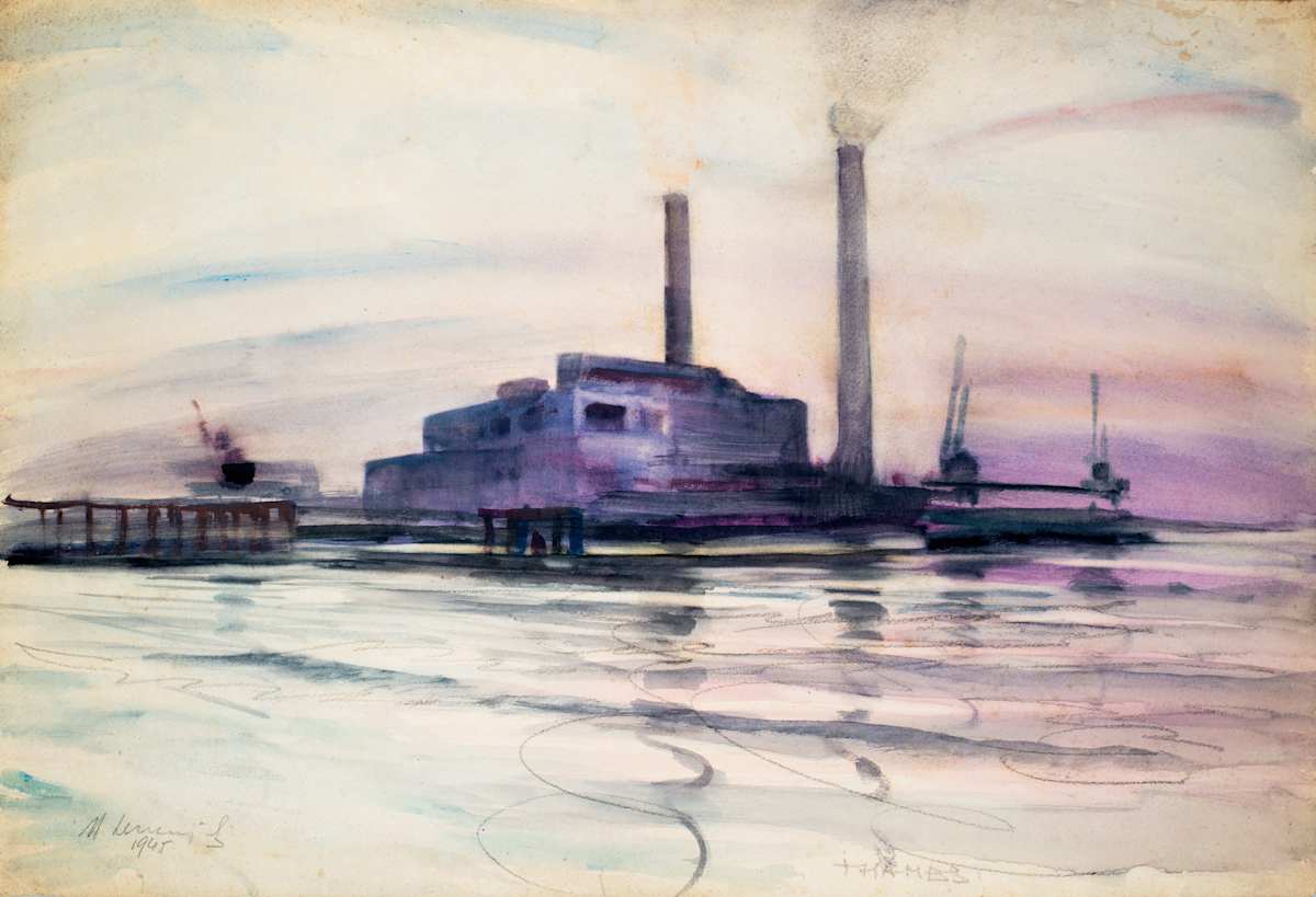 Untitled (A Plant, River Thames) by Michael Lester  Image: Recto