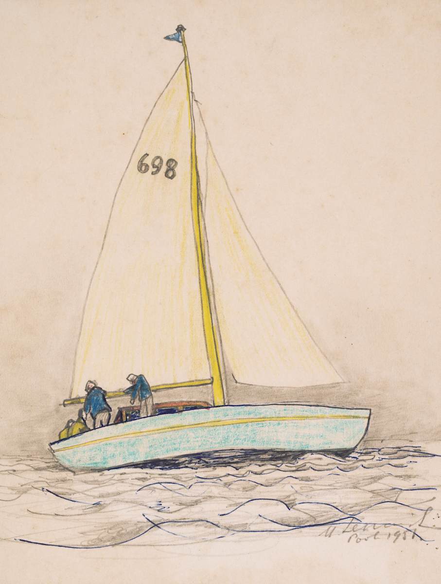 Untitled (698 Sailboat) by Michael Lester  Image: Recto