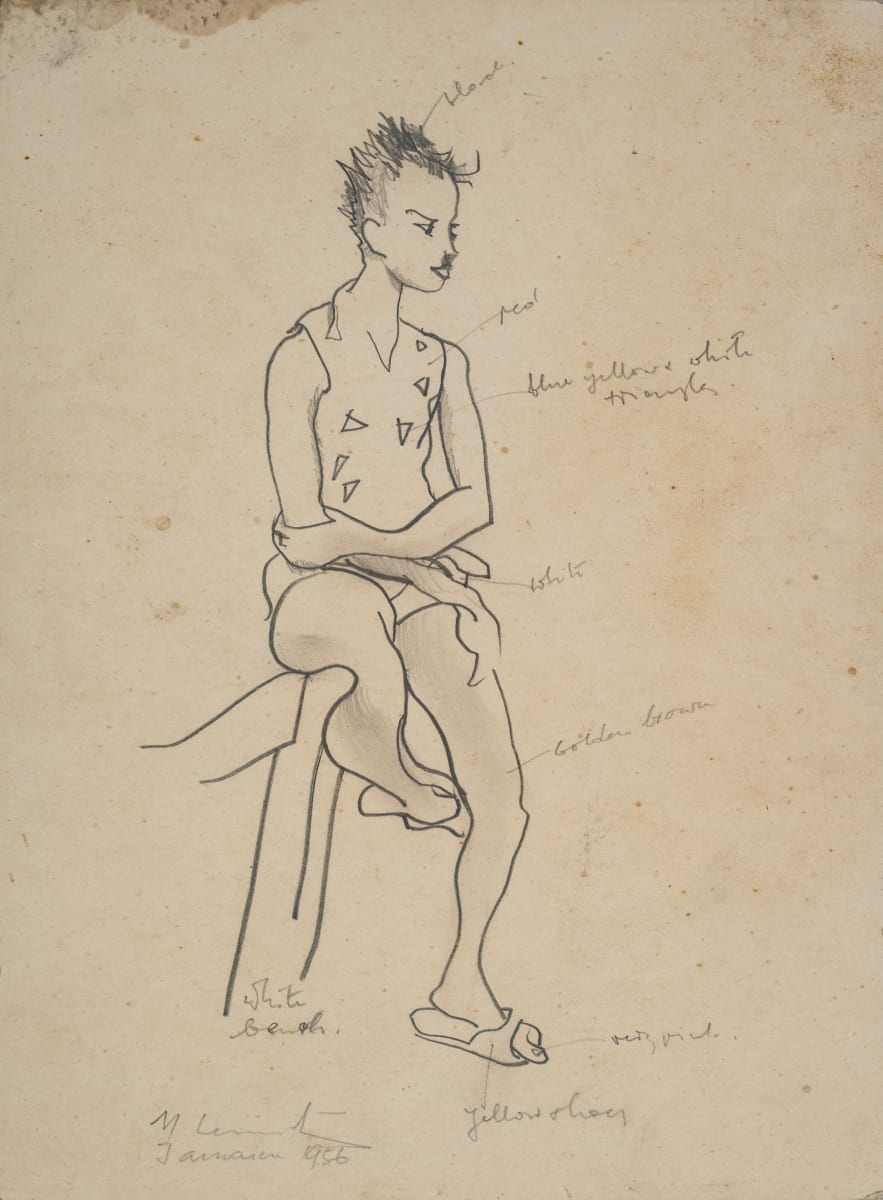 Untitled (Boy in Triangle Patterned Shirt) by Michael Lester  Image: Recto