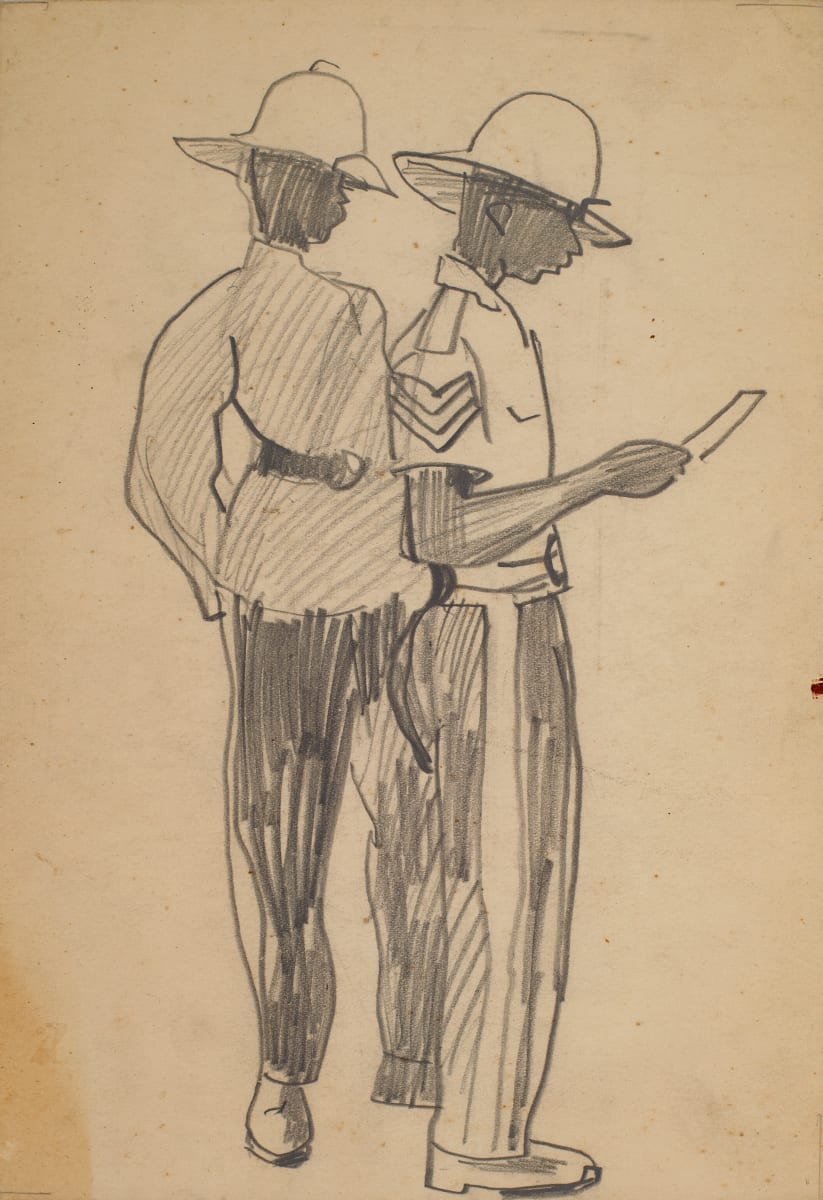 Untitled (Two Policemen) by Michael Lester  Image: Recto