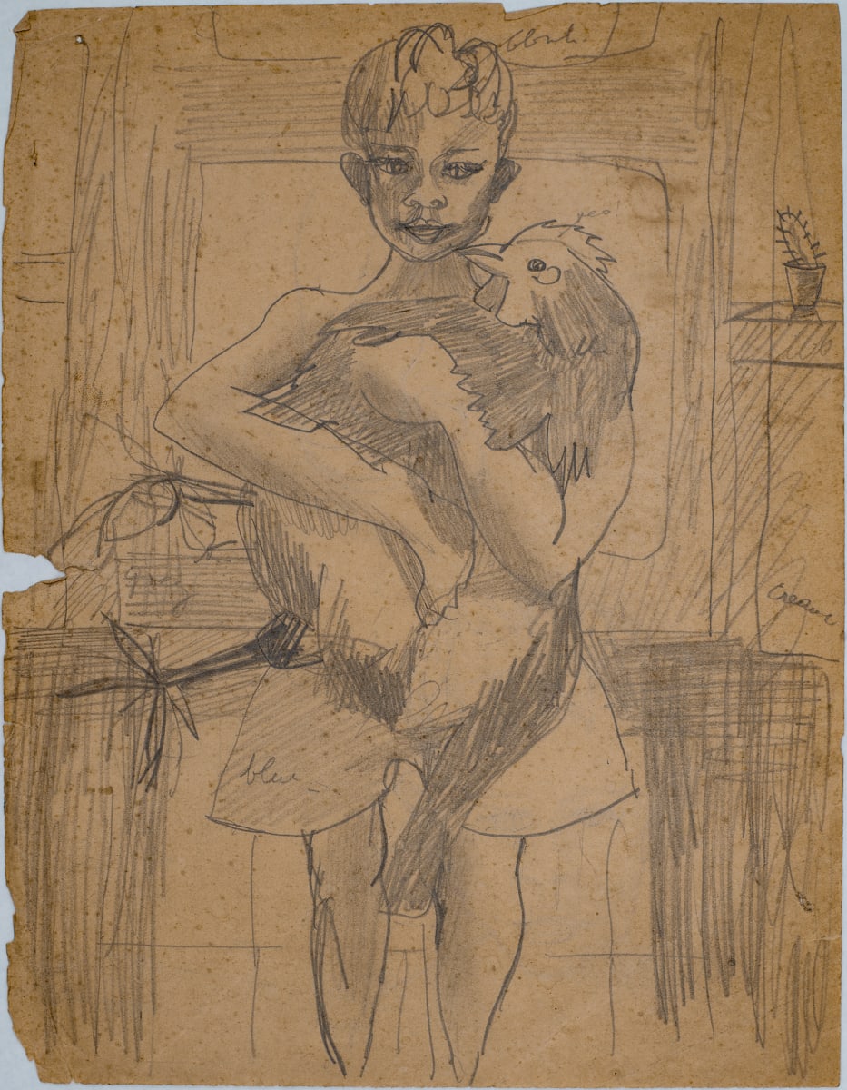 Untitled (Boy Holding Chicken) by Michael Lester  Image: Recto