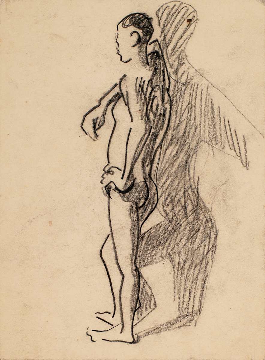 Untitled (Beyford Clarke Figure Drawing) by Michael Lester, Image 1.