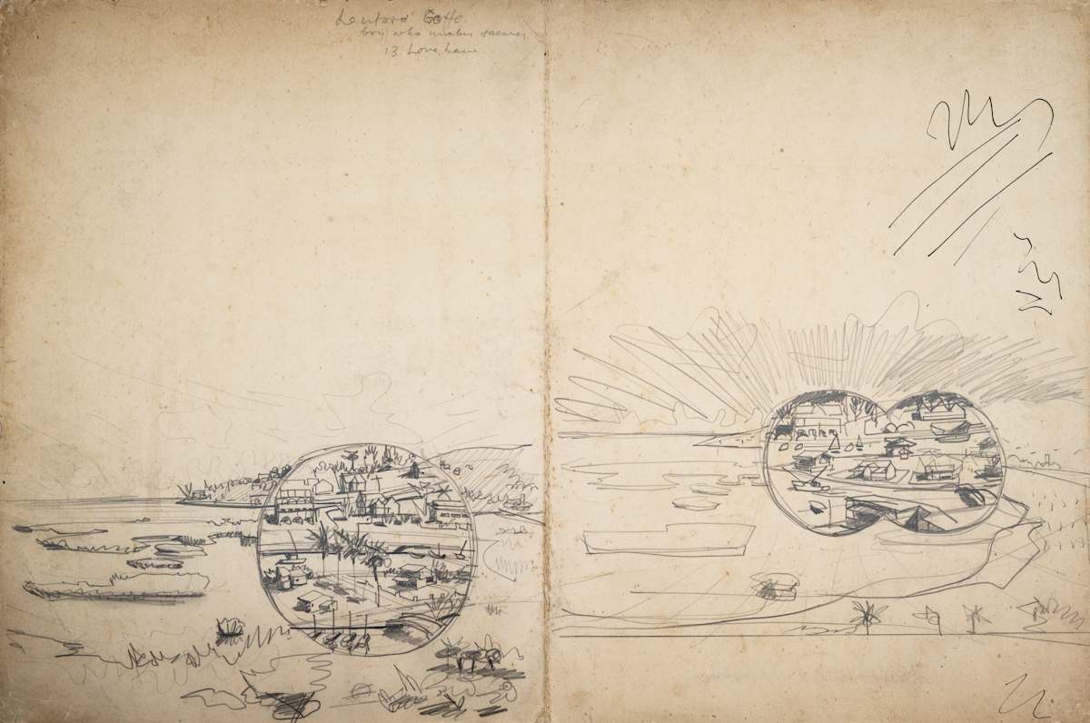 Untitled (View with Binocular Details) by Michael Lester, Image 3.