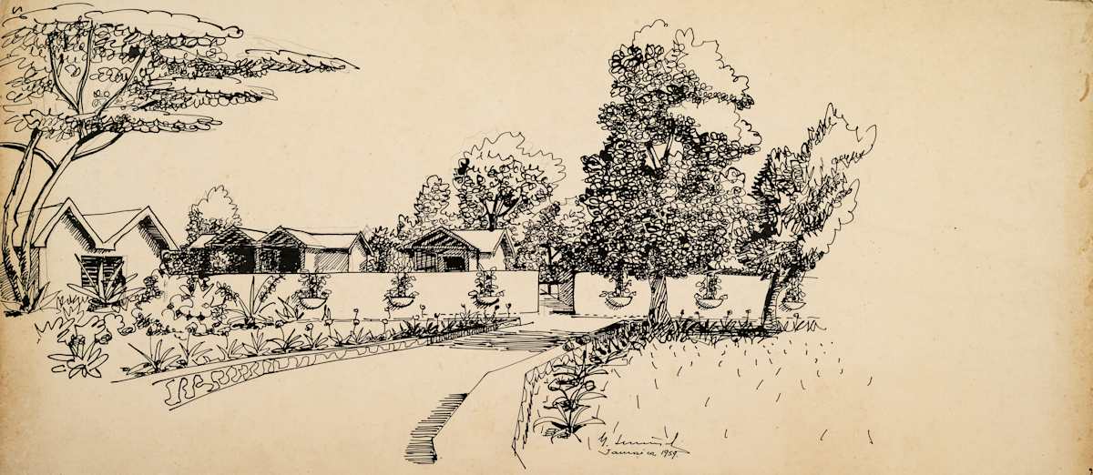 Untitled (Courtyard) by Michael Lester  Image: Recto