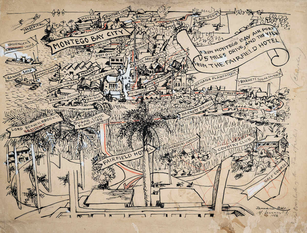Untitled (Montego Bay City Map) by Michael Lester  Image: Recto