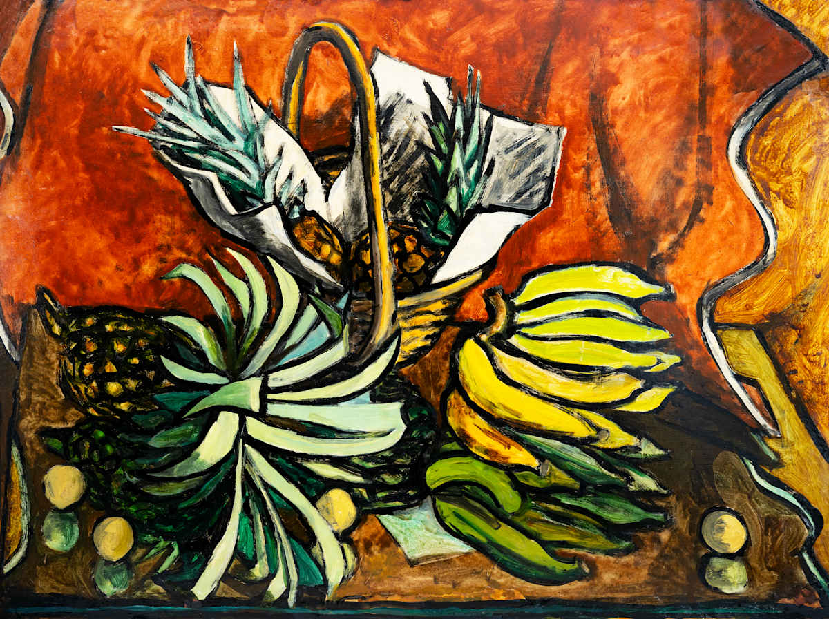 Pineapple and Bananas by Michael Lester  Image: Recto