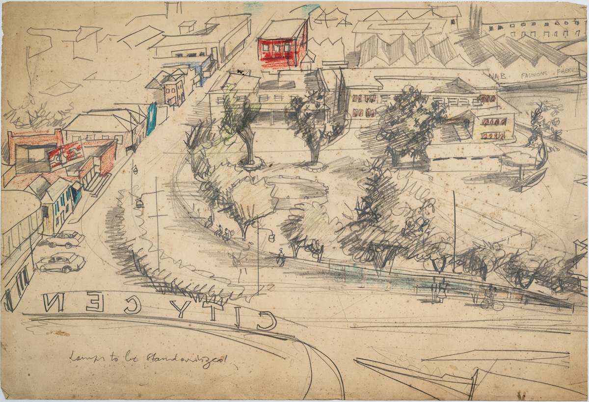 Untitled (City Center Drawing) by Michael Lester  Image: Recto