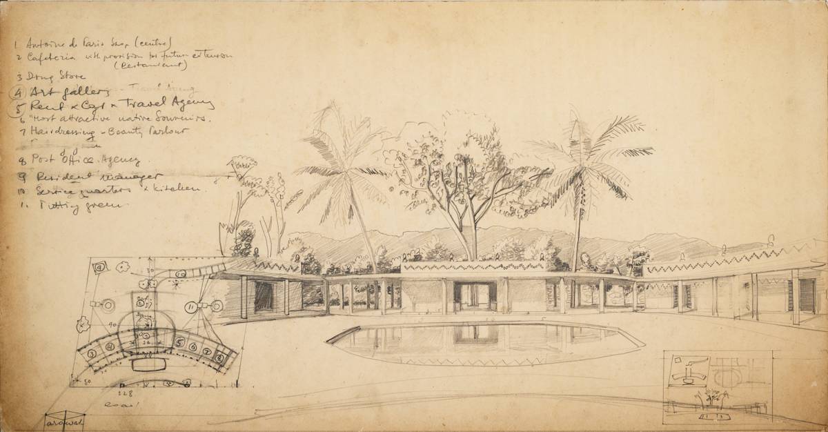 Untitled (Shopping Center Study) by Michael Lester  Image: Recto