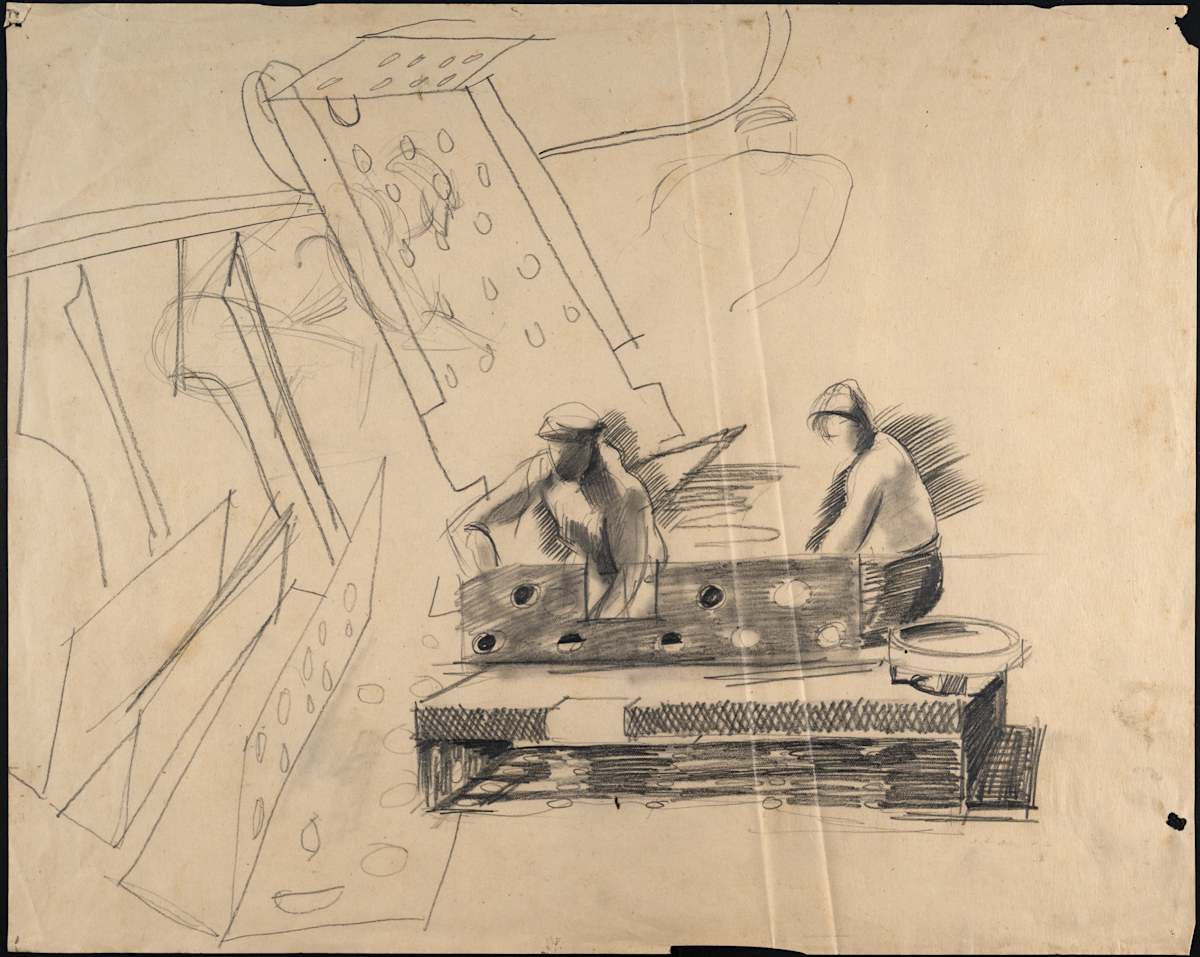 Untitled (Factory Workers) by Michael Lester, Image 2.