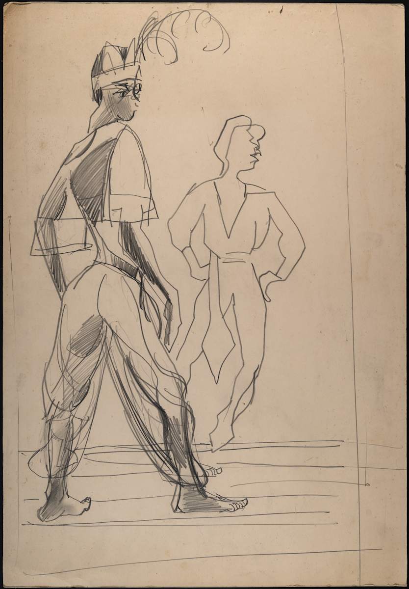 Untitled (Figure with Feathered Hat) by Michael Lester, Image 2.