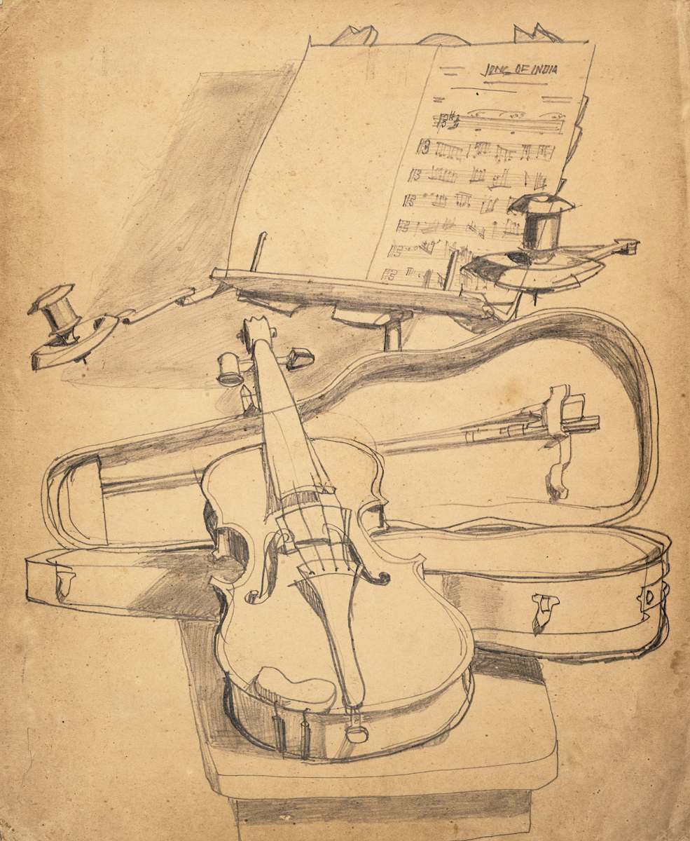 Untitled (Violin and Music Stand) by Michael Lester, Image 2.