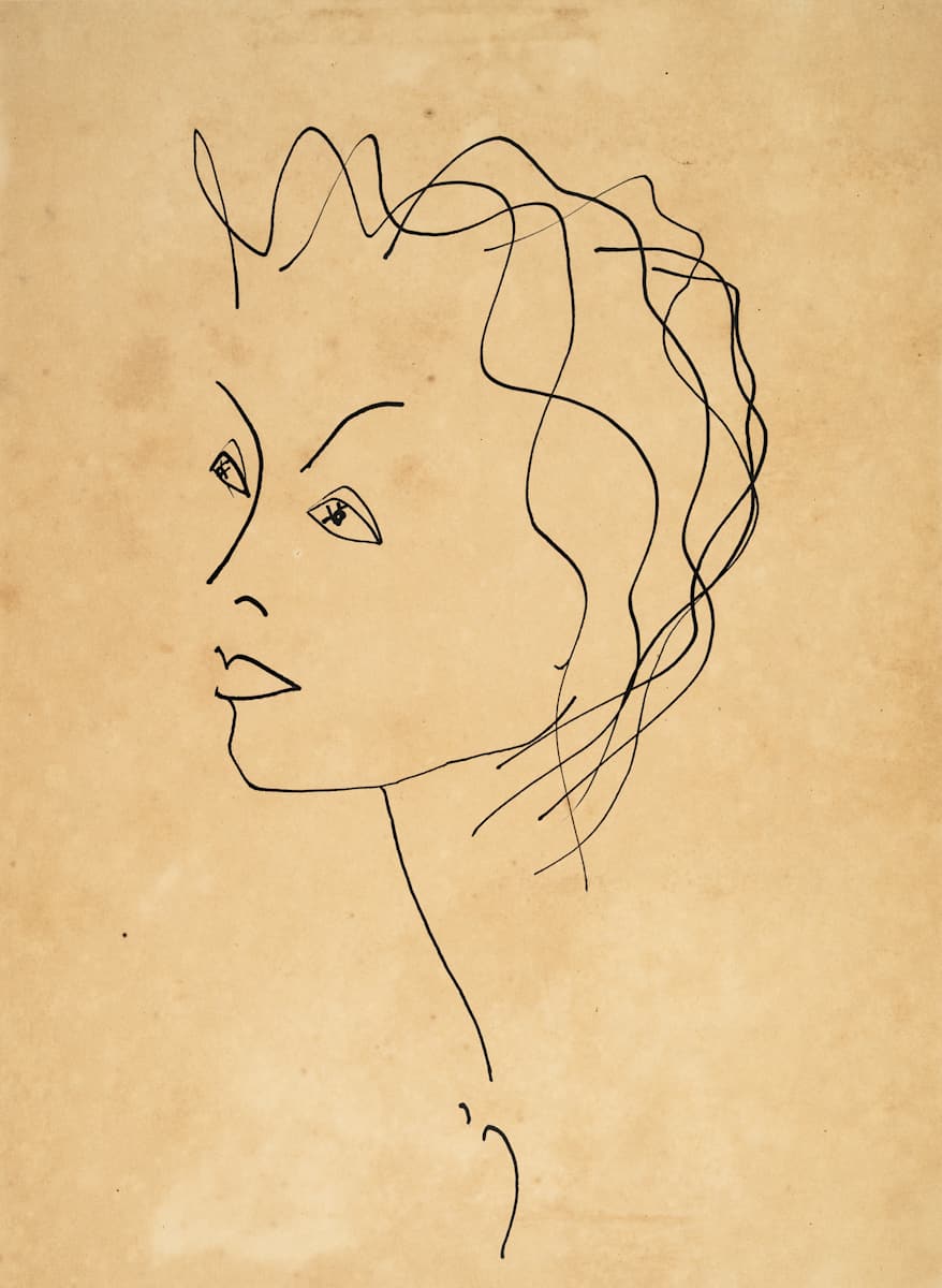 Untitled (Head in Profile) by Michael Lester  Image: Recto