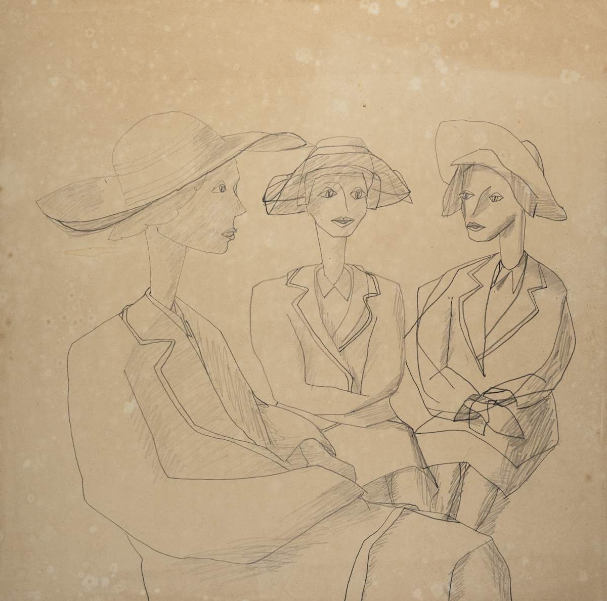 Untitled (Three Women in Hats) by Michael Lester, Image 2.