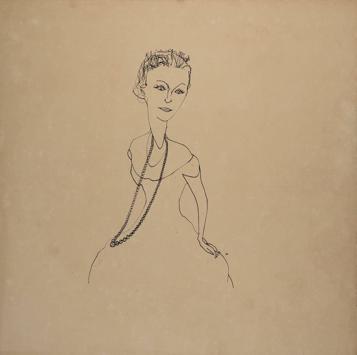 Untitled (Woman in Necklace and Gown) by Michael Lester, Image 1.