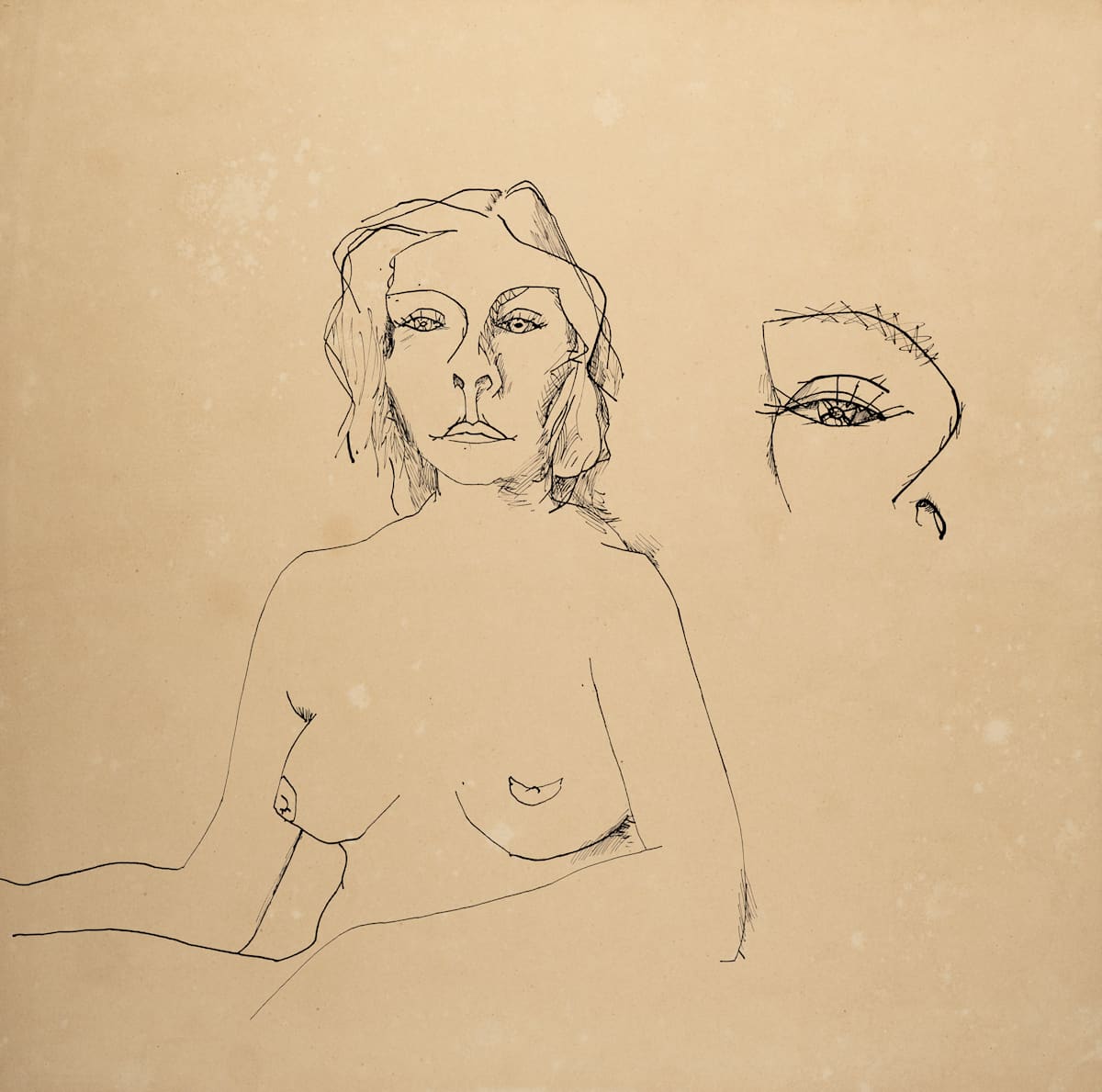 Untitled (Topless Woman with Eye Study) by Michael Lester, Image 1.