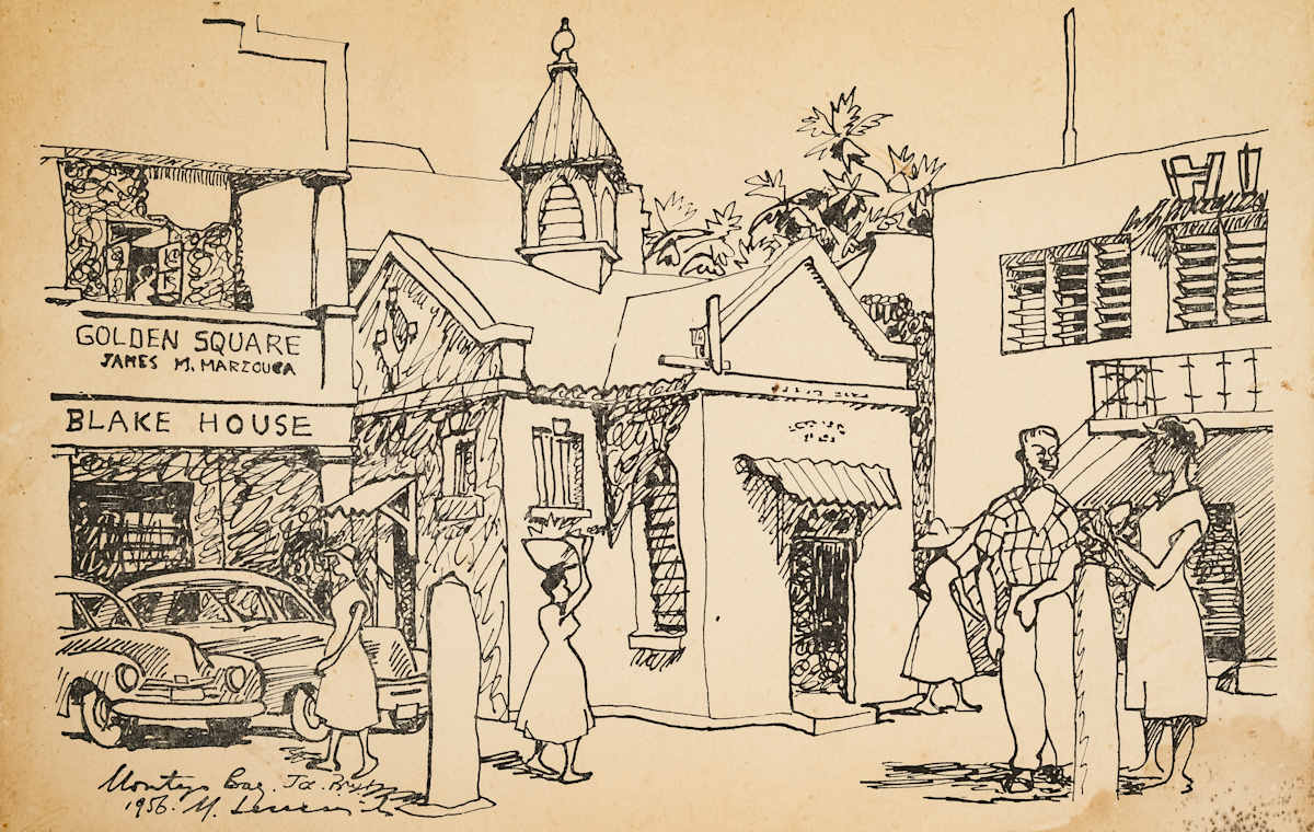 Untitled (Montego Bay Street Scene) by Michael Lester  Image: Recto