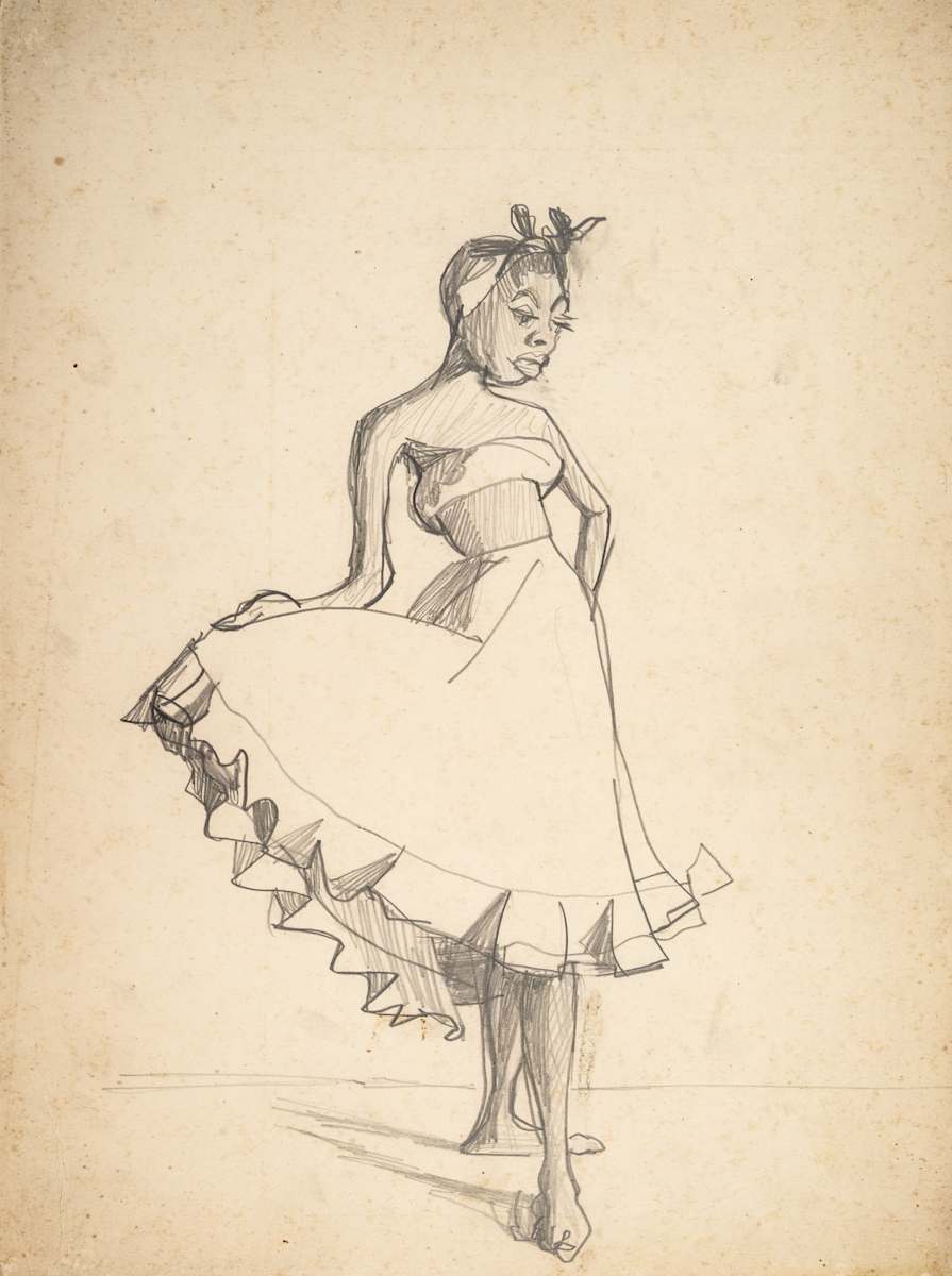 Untitled (Woman in Skirt II) by Michael Lester  Image: Recto