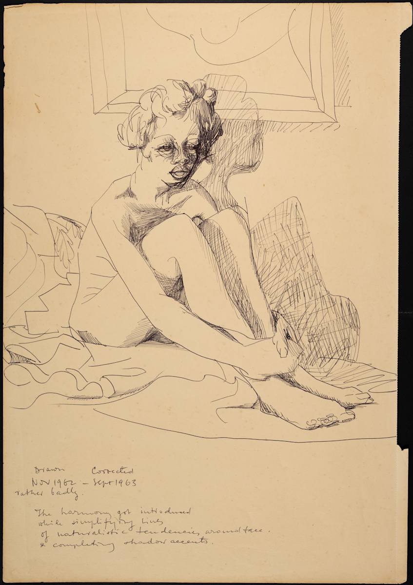Untitled (Seated Nude I) by Michael Lester, Image 1.