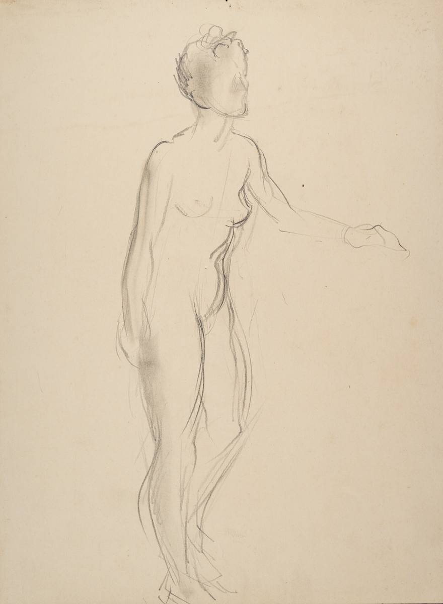 Untitled (Standing Nude) by Michael Lester  Image: Recto