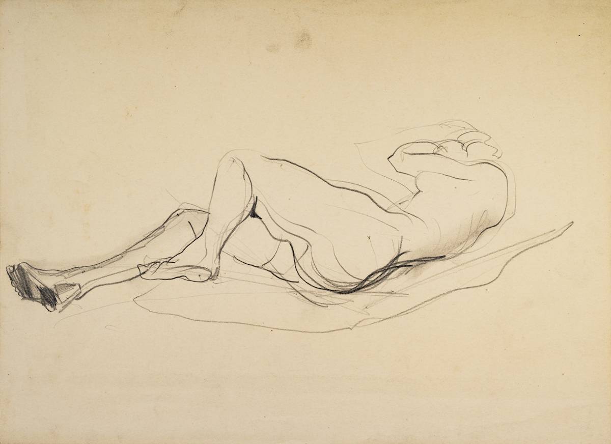 Untitled (Sleeping Nude Study I) by Michael Lester  Image: recto