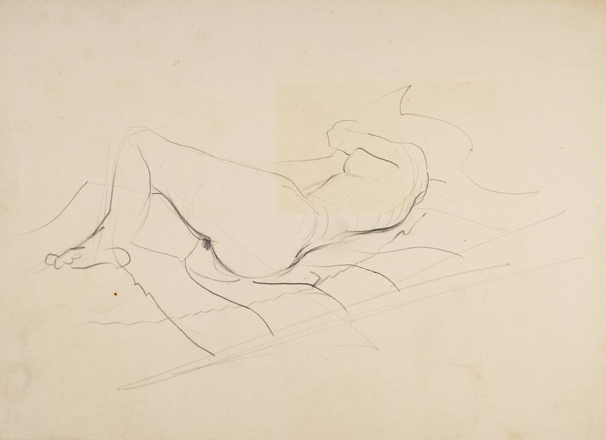 Untitled (Sleeping Nude Study II) by Michael Lester  Image: Recto