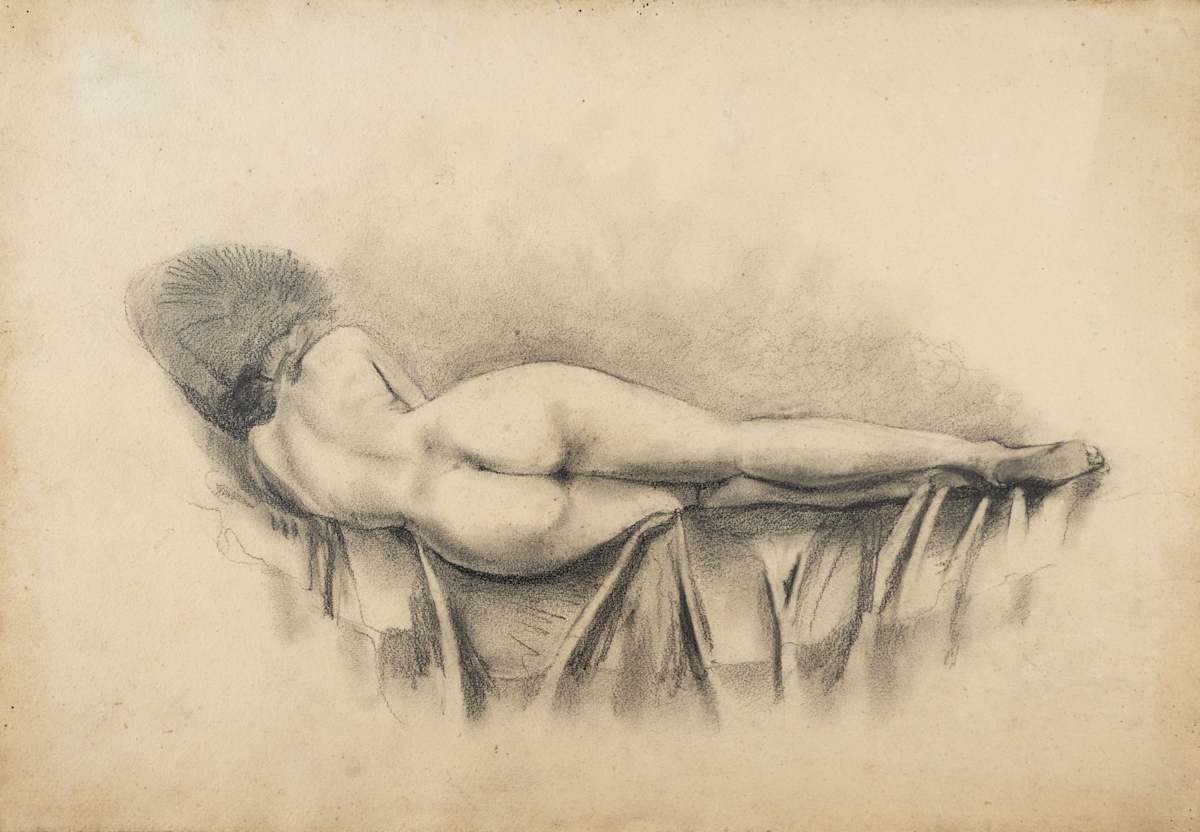 Untitled (Reclining Nude Woman III) by Michael Lester, Image 1.