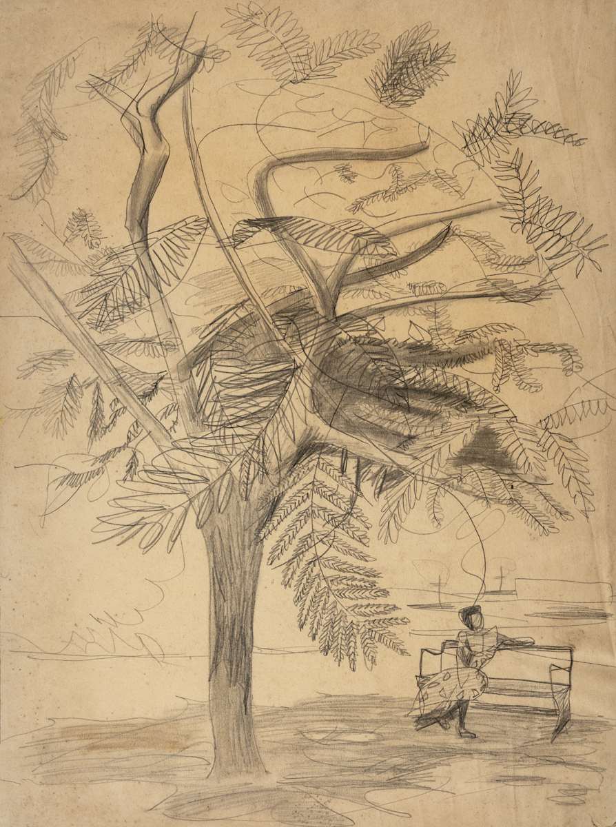 Untitled (With Jackie in Slope Gardens, Sunday Afternoon) by Michael Lester, Image 1.