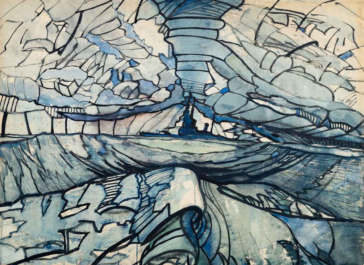 Untitled (Warship, White Cliffs) by Michael Lester  Image: Recto