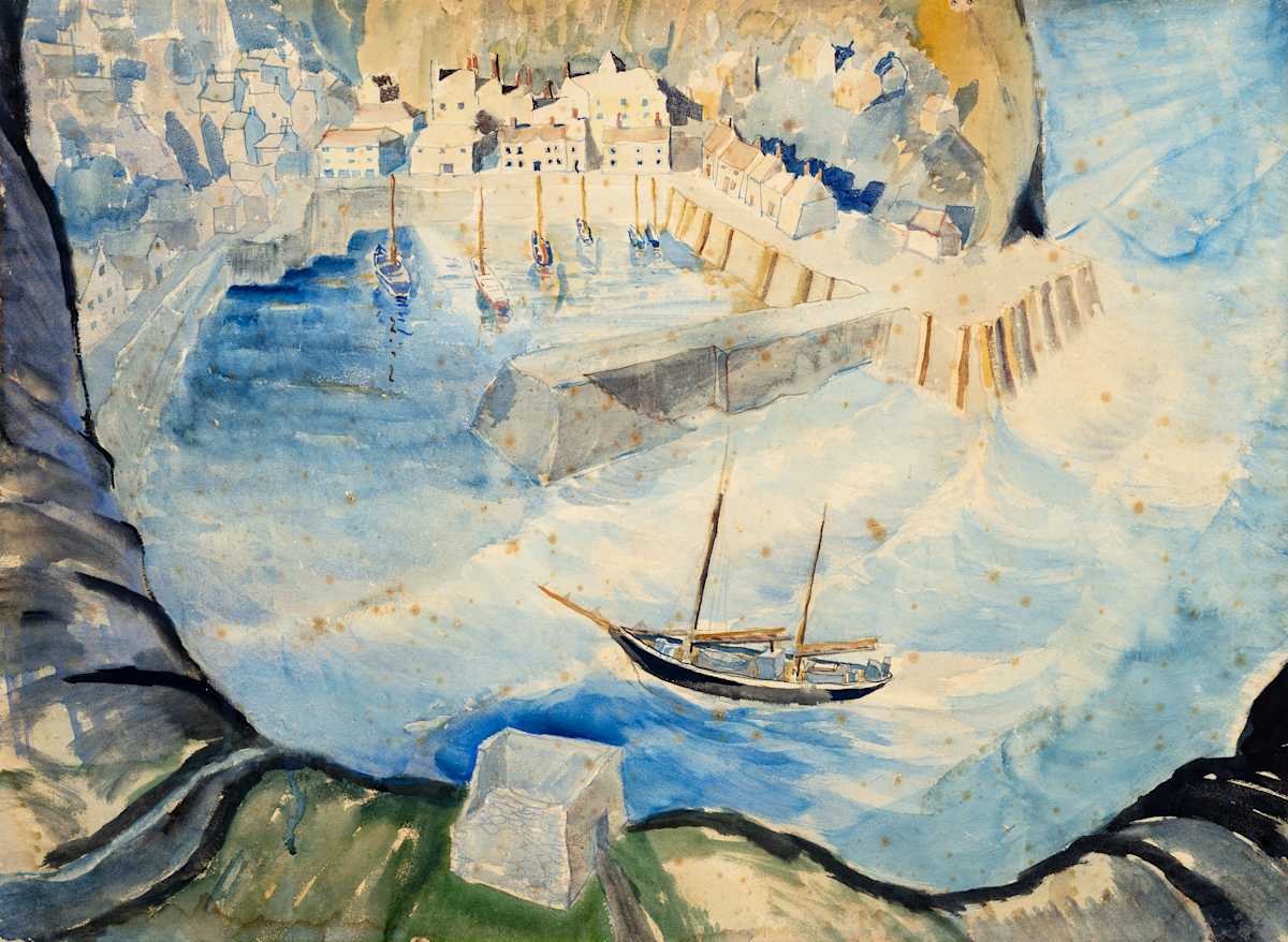 Untitled (Ship Headed to Harbour/Two Boats at Horizon) by Michael Lester  Image: Recto