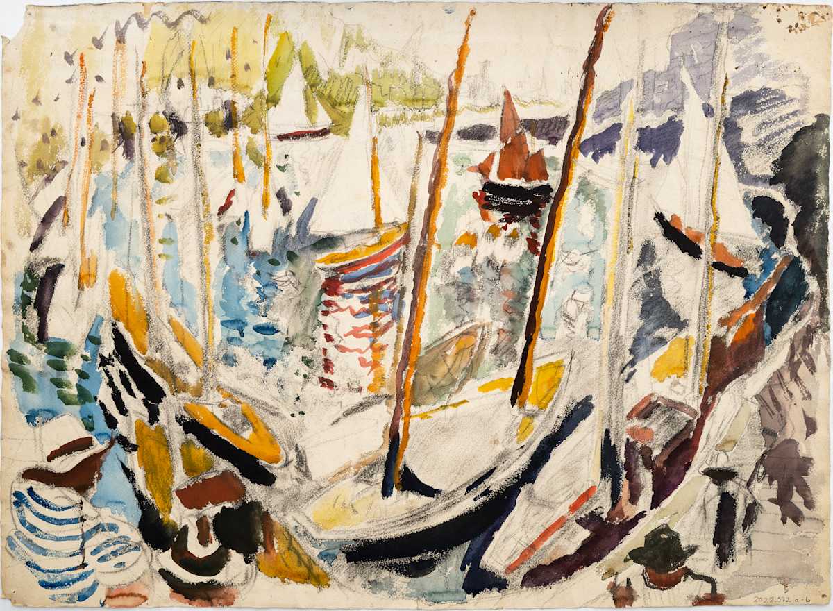 Untitled (Garlandstone/Ship at Harbour), by Michael Lester  Image: Verso