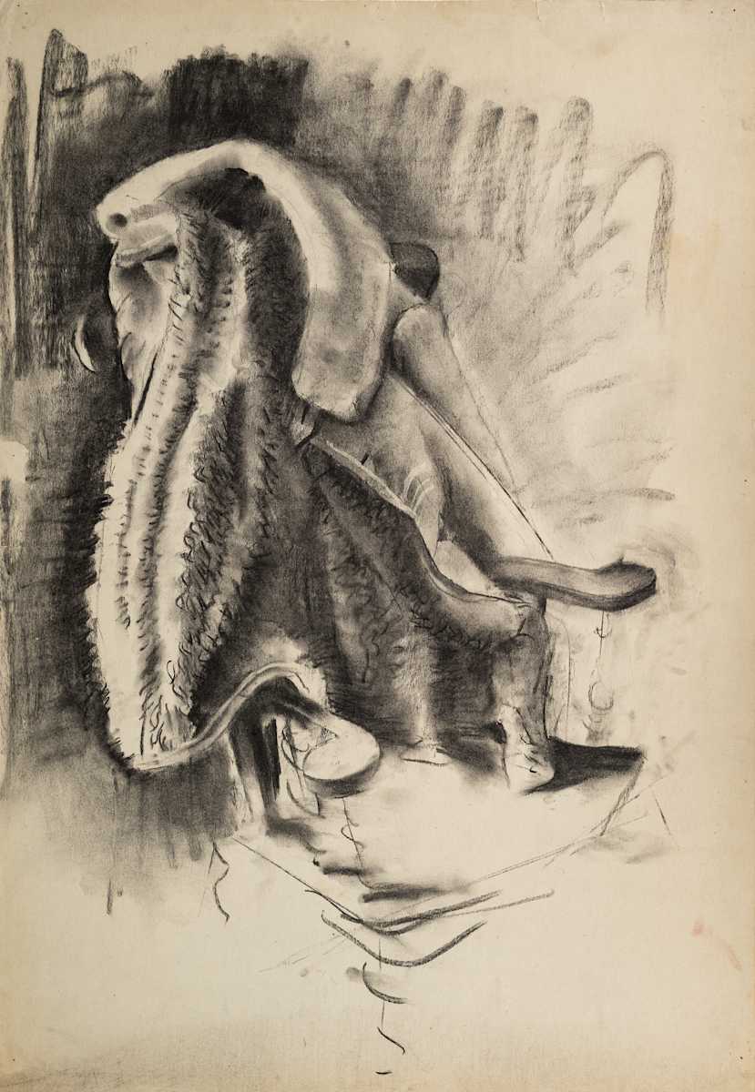 Untitled (Fur-lined Coat on Chair) by Michael Lester, Image 2.