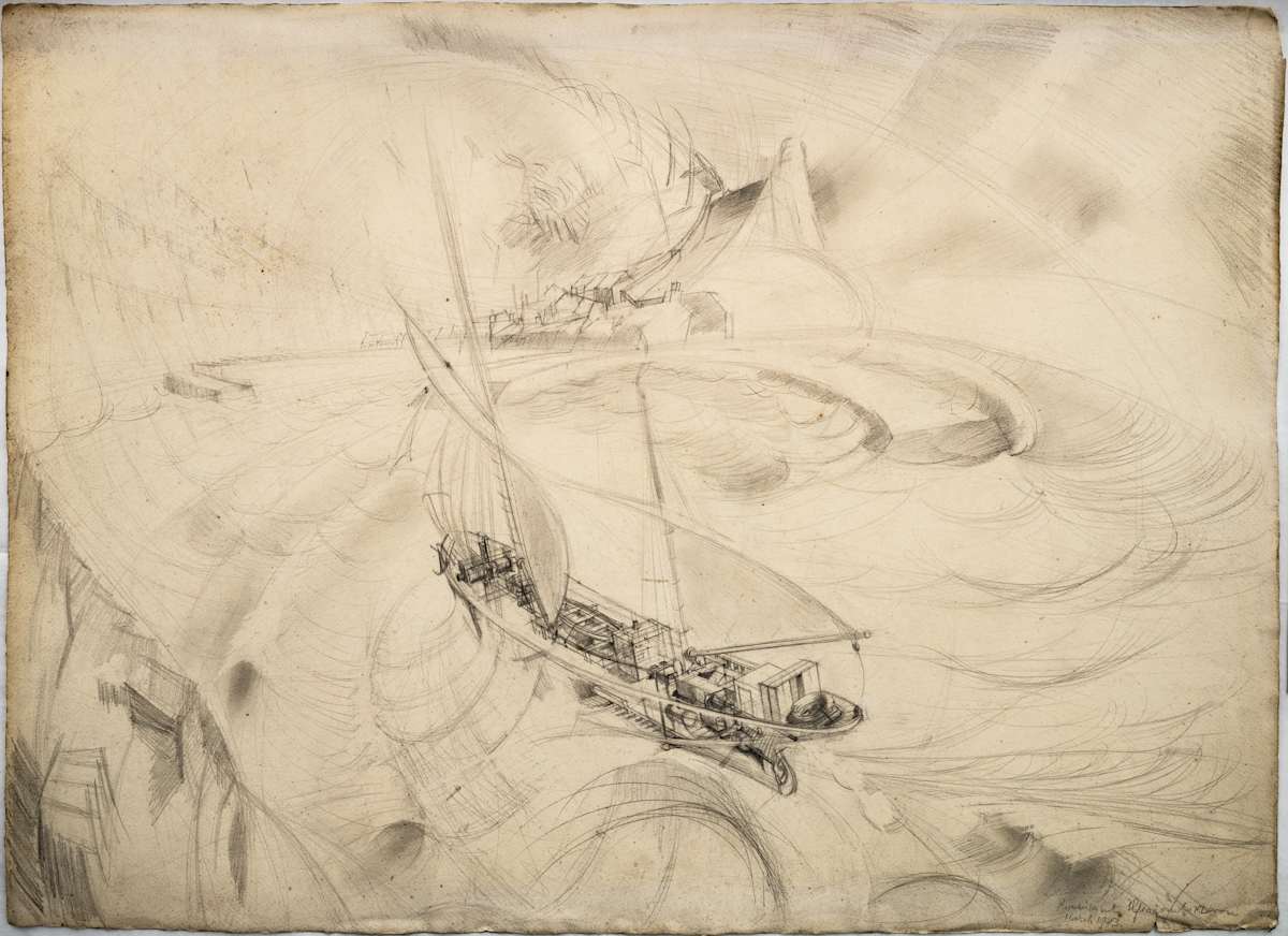 Untitled (Ship at Ilfracombe Coast) by Michael Lester  Image: Recto