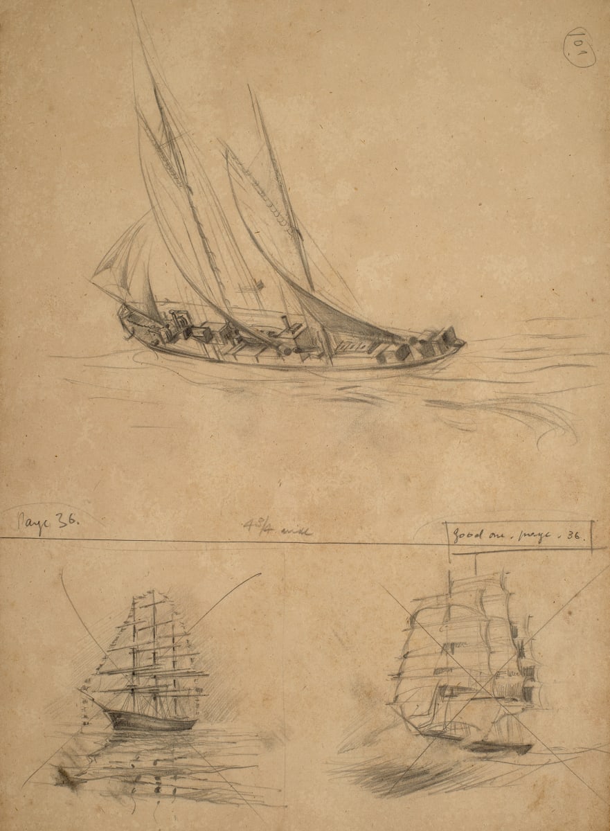 Untitled (Ship Deck Study) by Michael Lester  Image: Recto