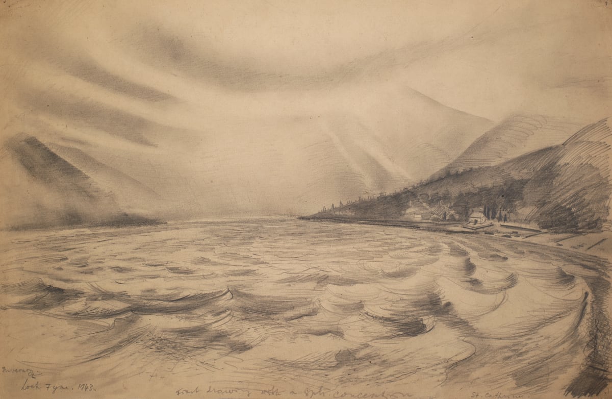 Untitled (Loch Fyne) by Michael Lester  Image: Untitled (Loch Fyne)
Michael Lester (Michał Antoni Leszczyński, Polish; b. 1906, Dolina, present day Ukraine - d.1972, Montego Bay, Jamaica)

