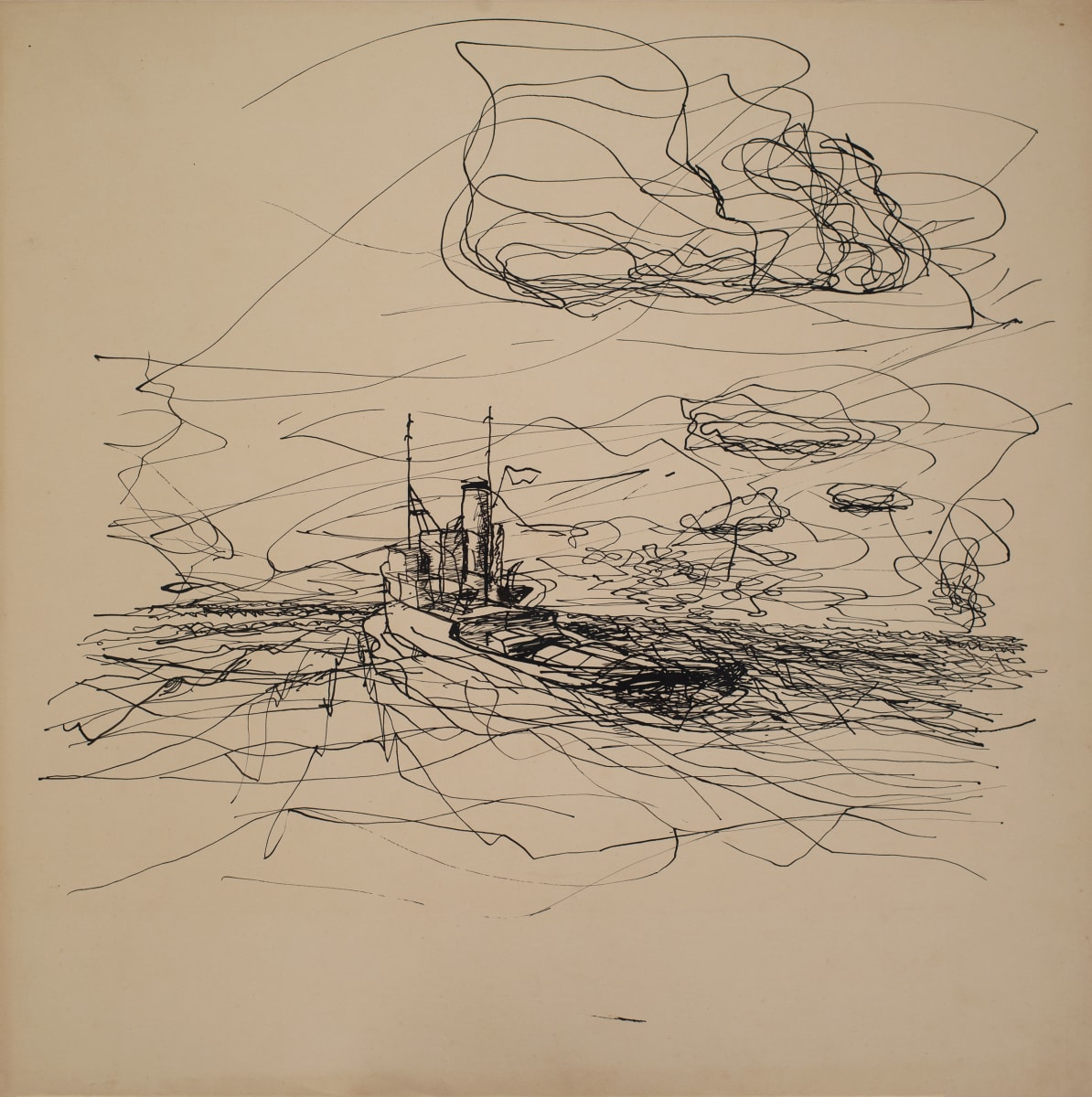 Untitled (Stern of Steamship) by Michael Lester  Image: Recto
